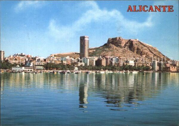 Alicante Panoramica Puerto y Castillo de Santa B