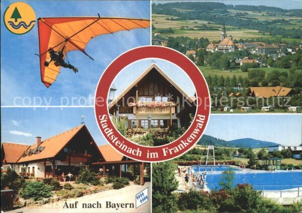 Stadtsteinach Teilansichten Freibad Drachenfliegen Fr