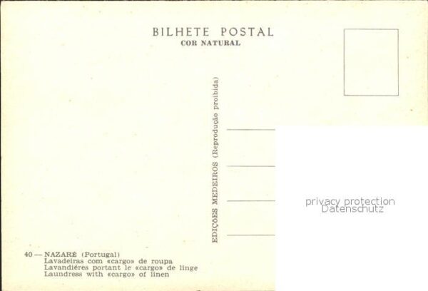 Nazare Portugal Lavadeiras com cargo de roupa – Bild 2