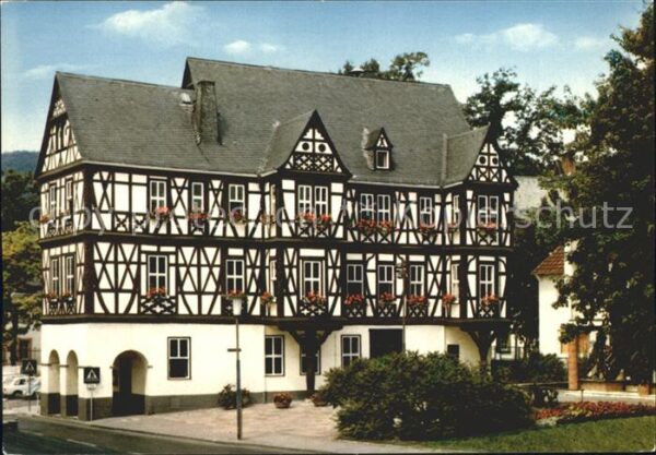 Nassau Bad Rathaus Adelsheimer Hof 17. Jhdt. Fachw