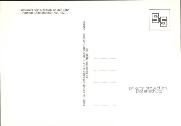 Nassau Bad Rathaus Adelsheimer Hof 17. Jhdt. Fachw – Bild 2