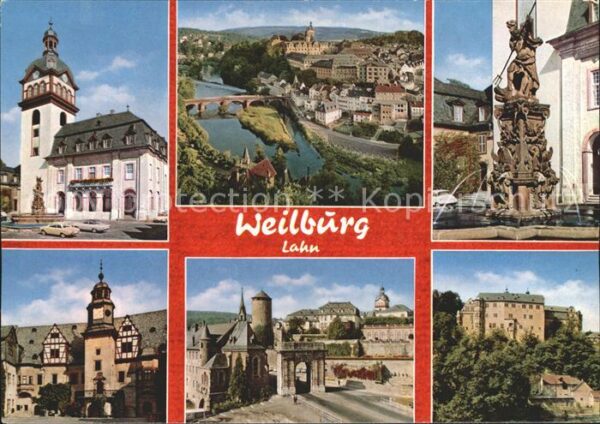 Weilburg Teilansichten Luftkurort Lahnbrücke Bru
