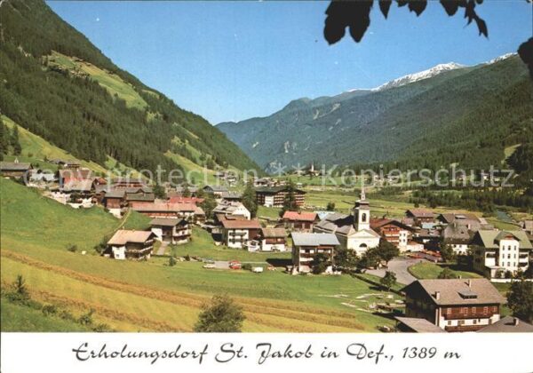 St Jakob Defereggen Gesamtansicht Erholungsdorf Alpen
