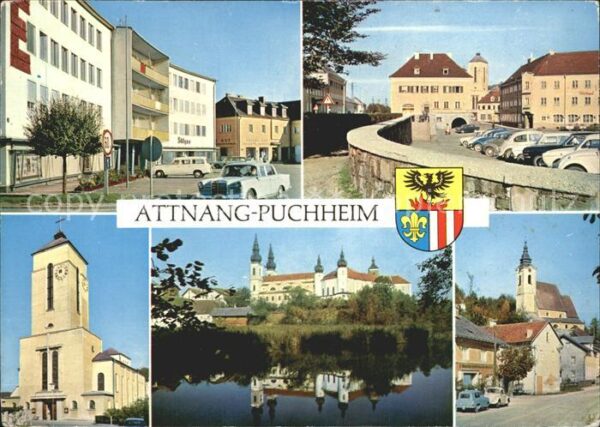 Puchheim Attnang Teilansichten Stadtmauer Kirche Schloss