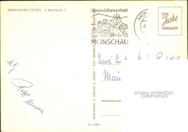 Monschau Altstadt Fachwerkhäuser mit Blick zur B – Bild 2
