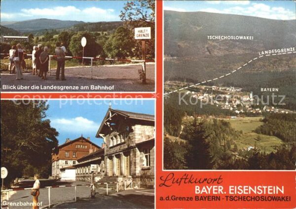 Bayerisch Eisenstein Landesgrenze Grenzbahnhof Tschechoslowa