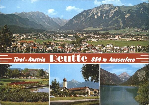 Reutte Tirol Gesamtansicht Erholungsort mit Alpenpan