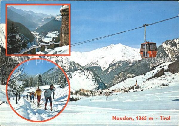 Nauders Tirol Wintersportplatz Alpen Langlauf Kabinen