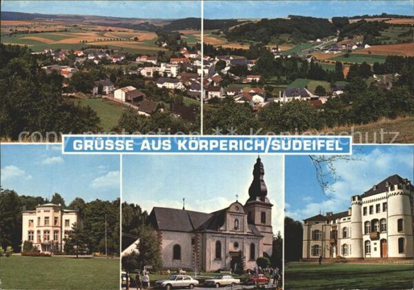 Koerperich Eifel Teilansichten Erholungsort Villa Schlos