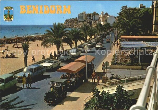 Benidorm Playa de Levante Uferstrasse Touristenb