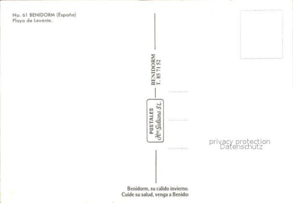 Benidorm Playa de Levante Uferstrasse Touristenb – Bild 2