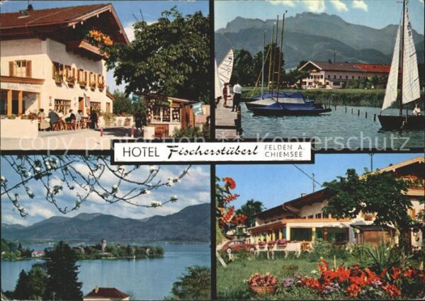 Felden Chiemsee Hotel Fischerstüberl Segelboot Frauenin