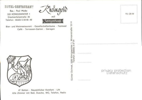 Koenigswinter Hotel Restaurant Rheingold – Bild 2