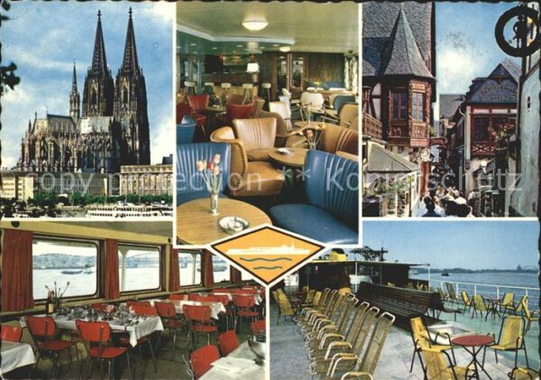 Koeln Rhein MS Rijnstroom Fähre Kölner Dom Gasse We