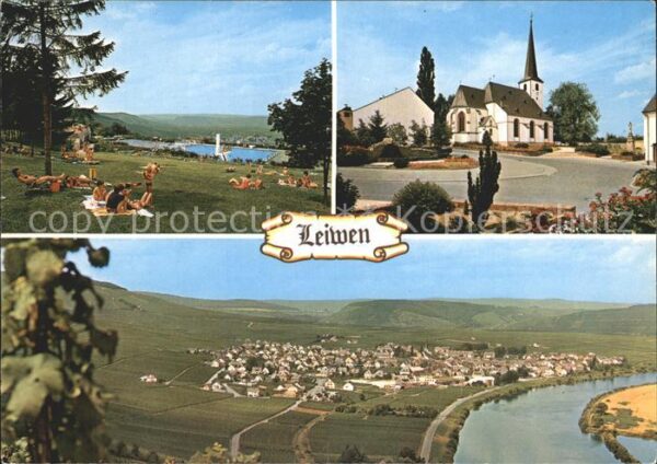 Leiwen Trier-Saarburg Weinort an der Mosel Freibad Liegewiese