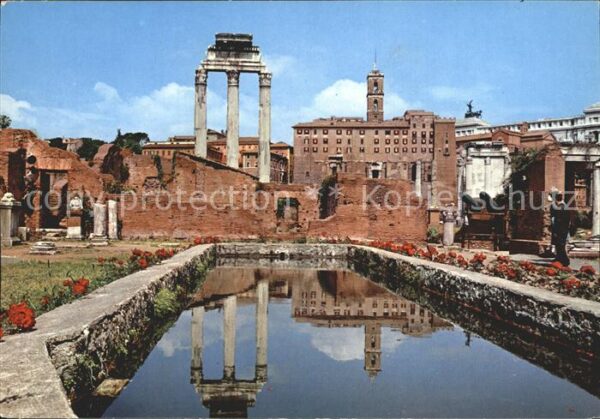 Roma Rom Foro romano Laghetto nella Casa delle V