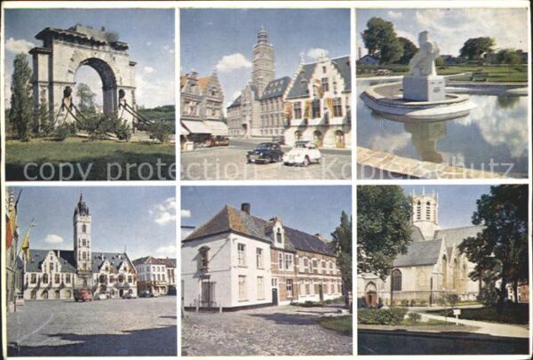 Dendermonde Markt Gerichtshof Rathaus Kirche Denkma