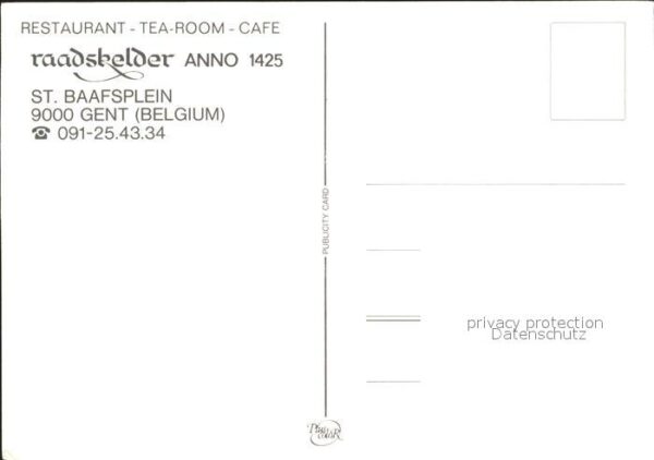 Gent Gand Flandre Restaurant Tea Room Cafe raadskelder an – Bild 2