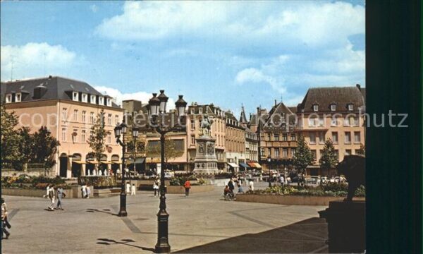 LUXEMBOURG  Luxemburg Place Guillaume II Monument