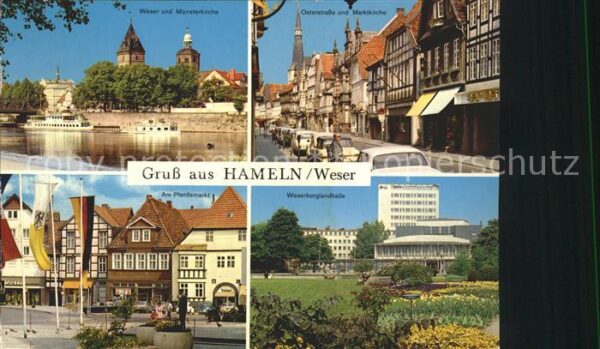 Hameln Weser Weser Münsterkirche Osterstrasse Marktk
