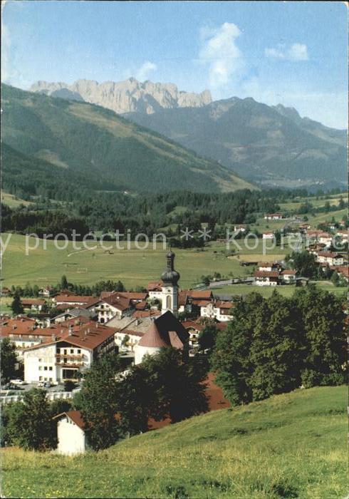Reit Winkl Panorama mit Wildem Kaiser Kaisergebirg