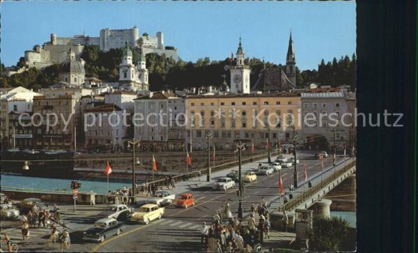 Salzburg Oesterreich Staatsbrücke Festung