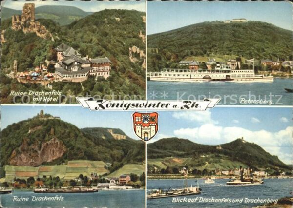 Koenigswinter Burgruine Drachenfels Hotel Petersberg