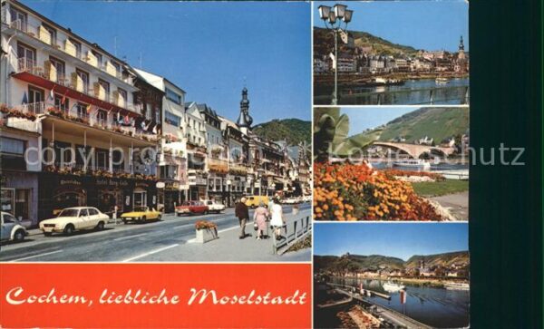 Cochem Mosel Strassenpartie Weinstadt Promenade Brüc