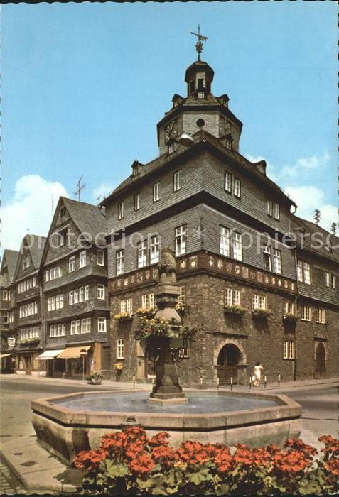 Herborn Hessen Rathaus Brunnen 1000jährige Stadt an de
