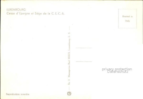 LUXEMBOURG  Luxemburg Caisse d_Epargne et Siege de la CECA – Bild 2