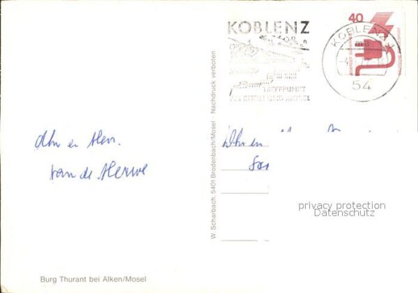 Alken Koblenz Burg Thurant – Bild 2