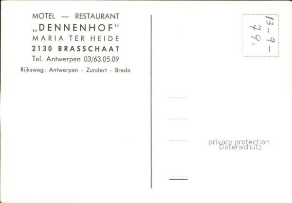 Brasschaat Motel Restaurant Dennenhof – Bild 2