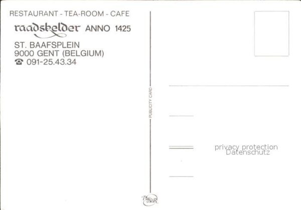 Gent Gand Flandre Restaurant Tearoom Cafe raadskelder ann – Bild 2