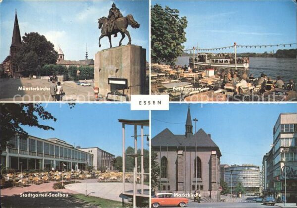 Essen Ruhr Münsterkirche Denkmal Baldeneysee Markt
