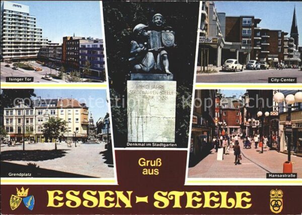 Steele Ruhr isinger Tor Denkmal Stadtgarten City Ce