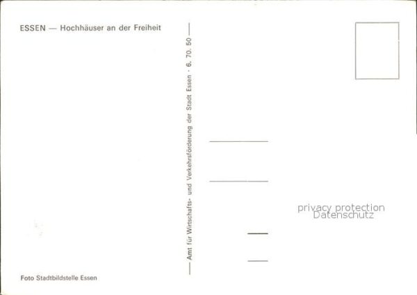 Essen Ruhr Hochhäuser an der Freiheit Nachtaufnahm – Bild 2