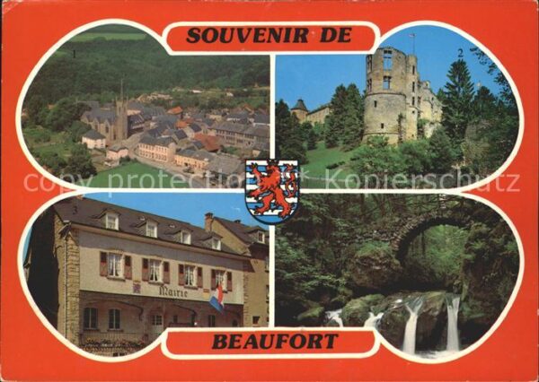 Beaufort Befort Luxembourg Vue generale Chateau Mairie Schiessentü