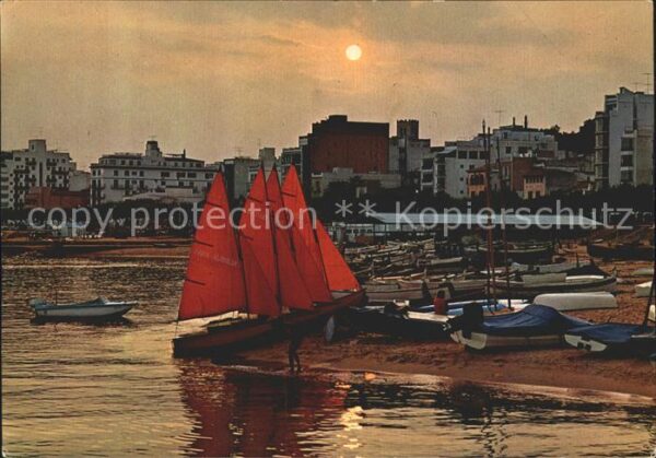 Costa Brava Atardecer Abendsonne am Strand
