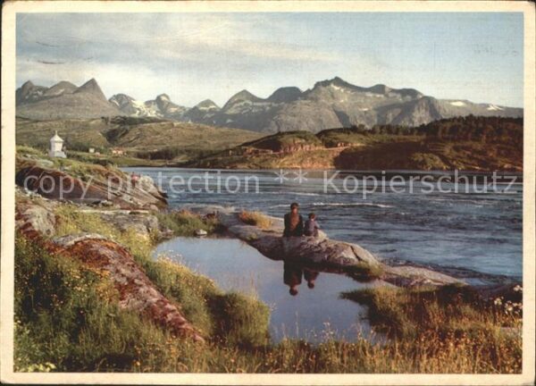 Norwegen Norge The Saltstraum Malstrom with Börvasstin