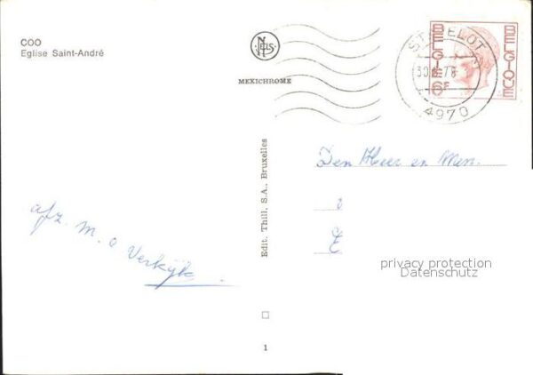 Coo Stavelot Eglise Saint Andre – Bild 2
