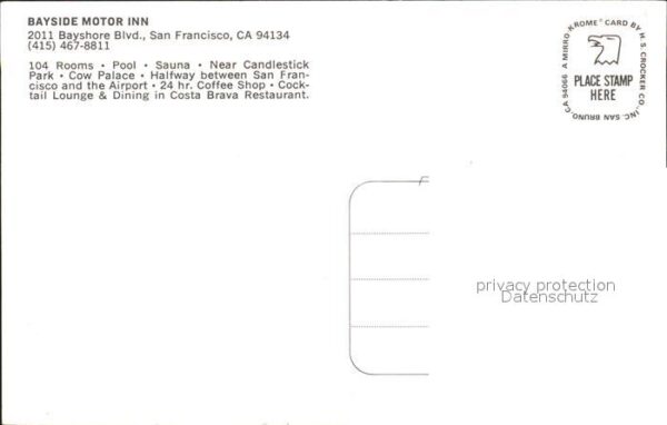San Francisco California Bayside Motor Inn – Bild 2