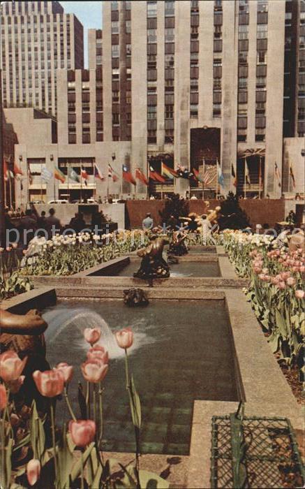 New York City Channel Gardens Rockefeller Center