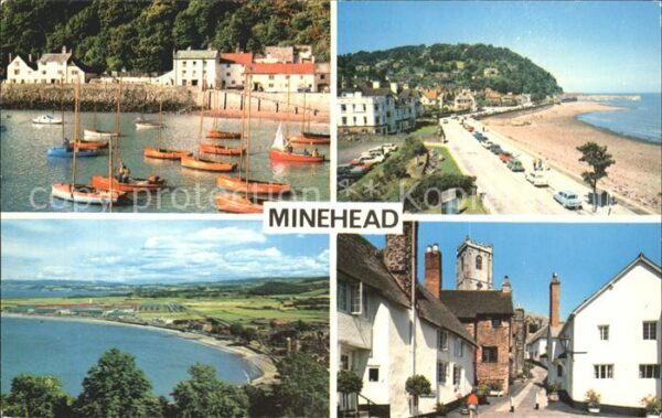 Minehead West Somerset Harbour North Hill Church Town Bay
