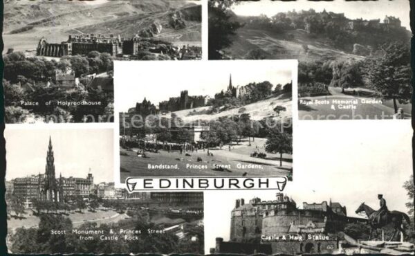 Edinburgh Scotland Royal Scots Memorial Garden Castle Band