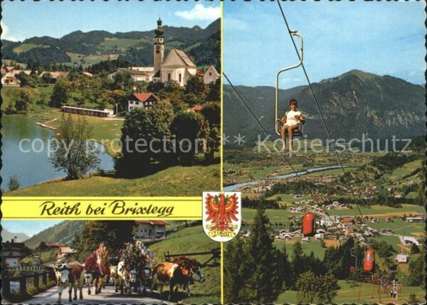Reith Brixlegg Kirche Sesselbahn Kühe