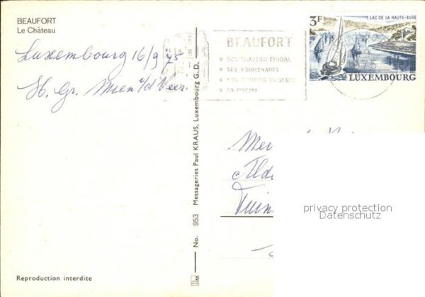 Beaufort Befort Luxembourg Chateau – Bild 2