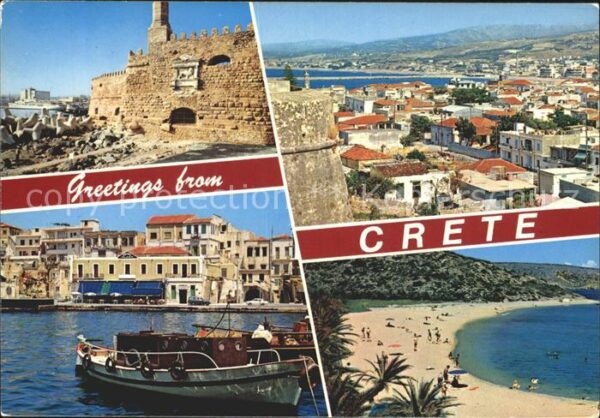 Crete Kreta Strand Boot Festung