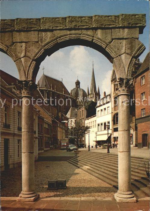 Bad Aachen Römischer Bogen Dom Altstadt