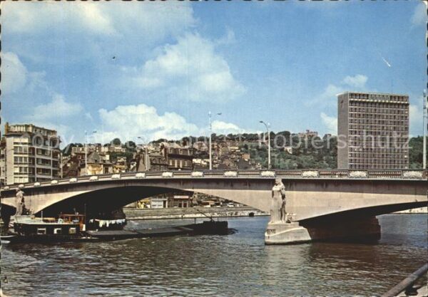 Luettich Liege Maas Bogenbrücke