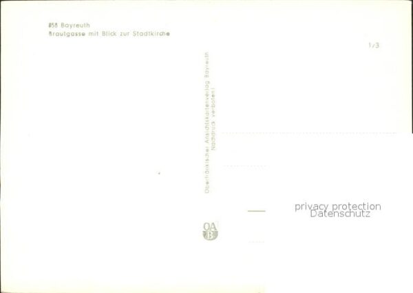 Bayreuth Brautgasse Stadtkirche – Bild 2